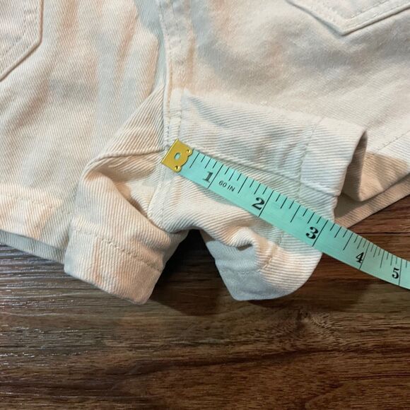 Pacsun 3" Inseam Womens Cargo Shorts Size 26 Pockets Cream White Casual - Picture 3 of 8